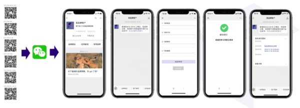 图2：A品牌将客户最终引流至微信，实现自动化社交营销